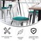 Flash Furniture White Metal Stack Chair with Mint Poly Resin Seat CH-31230-WH-PL1M-GG - alternate 4